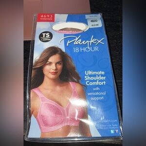 Playtex Women's Plus Size 18 Hour Ultimate Shoulder Comfort Wireless 4693 46DD